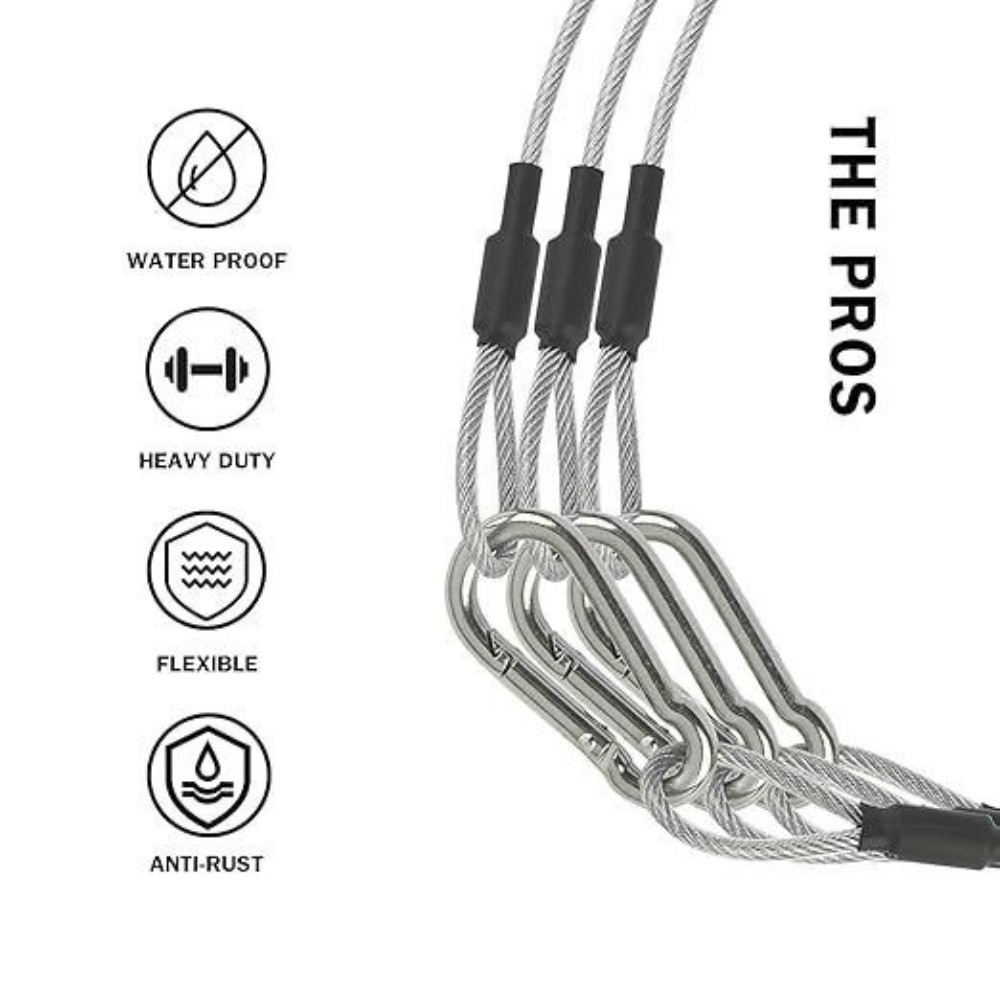 Stainless Steel Security Cable - đánh giá và giá Cable Lock Flexible