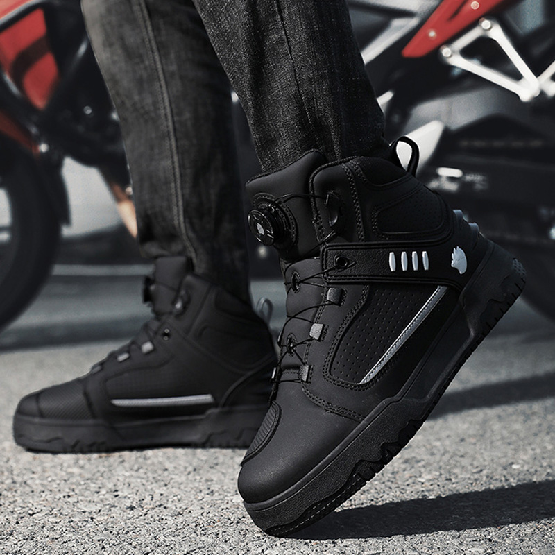 Men Motorcycle Riding Boots Wa - đánh giá và giá Cycling Commute Shoes